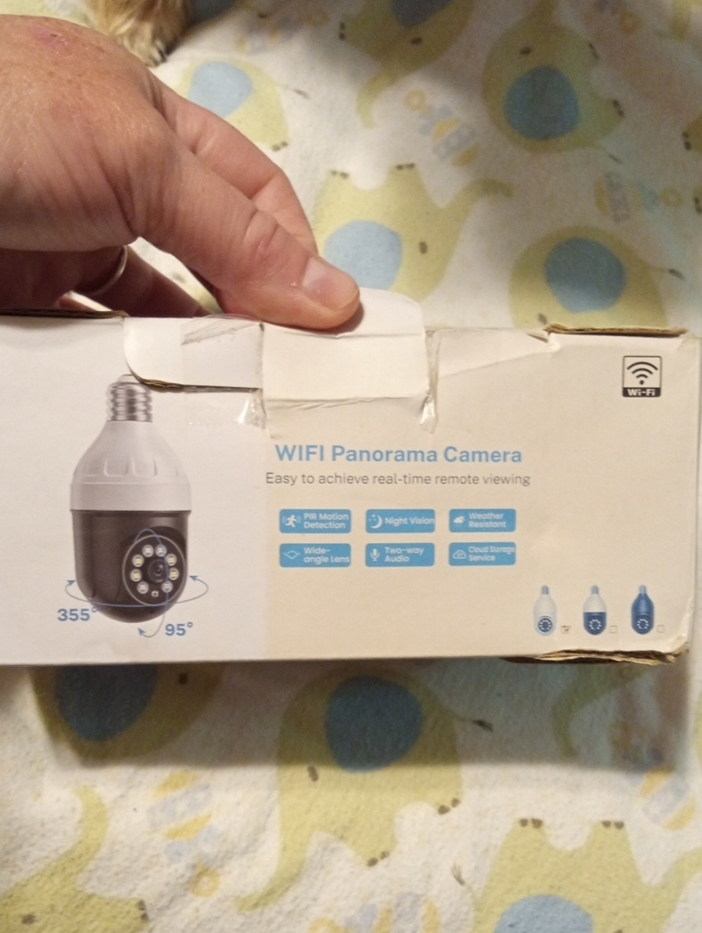 WiFi Panorama Camera - White/Black - Remote Viewing